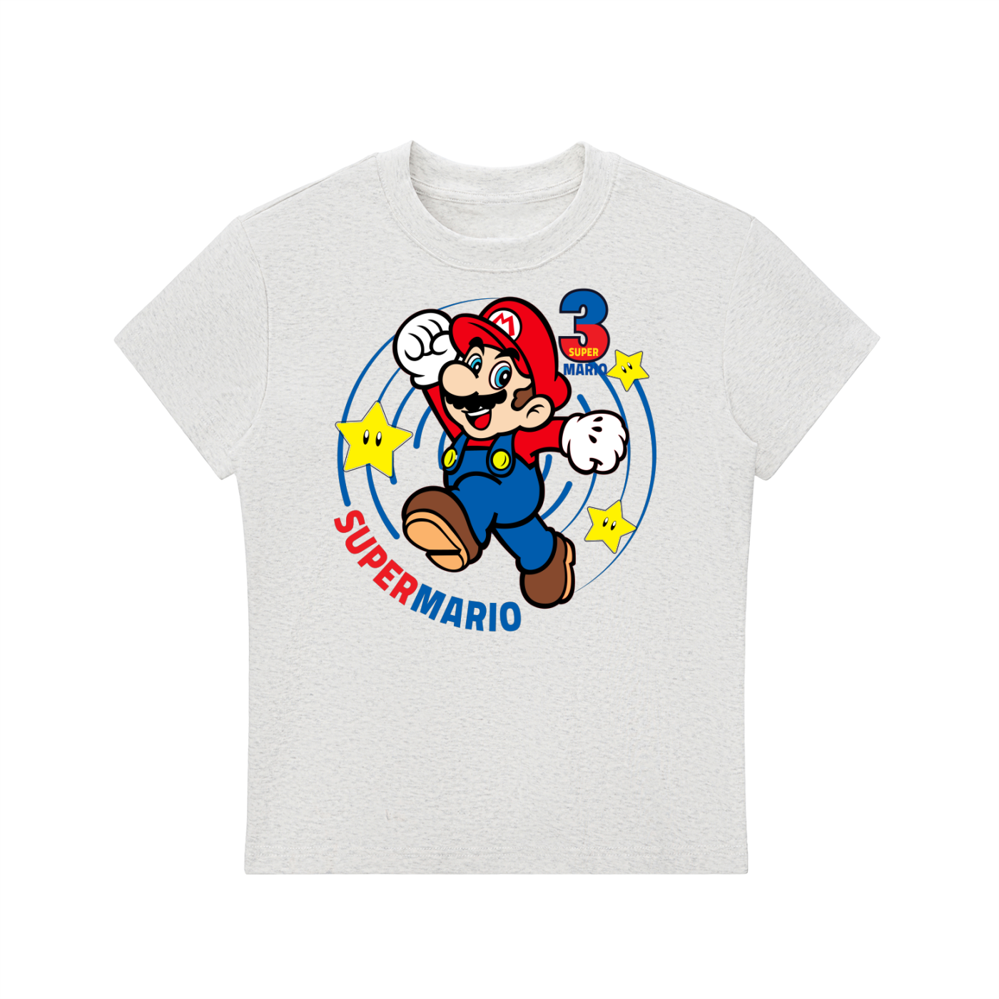 Super Mario Essential Bodycon Crewneck T-Shirt