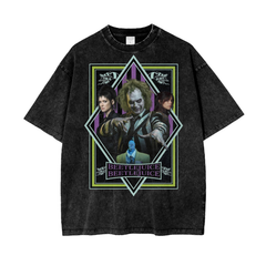 Beetlejuice Acid Wash Oversize T-Shirt