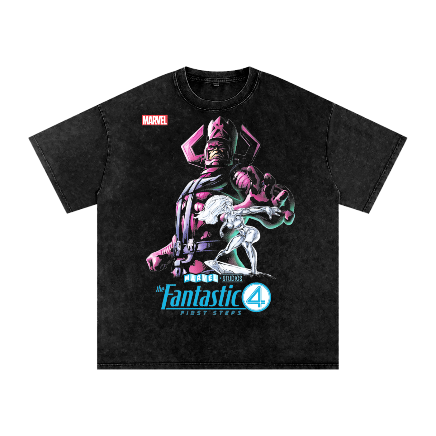 Fantastic Four Acid Wash Oversize T-Shirt