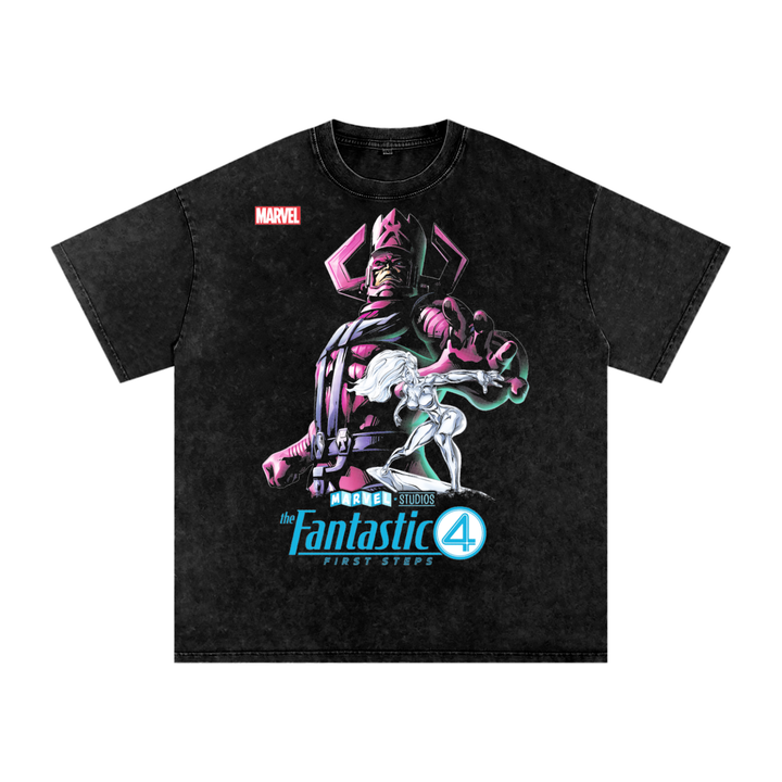 Fantastic Four Acid Wash Oversize T-Shirt