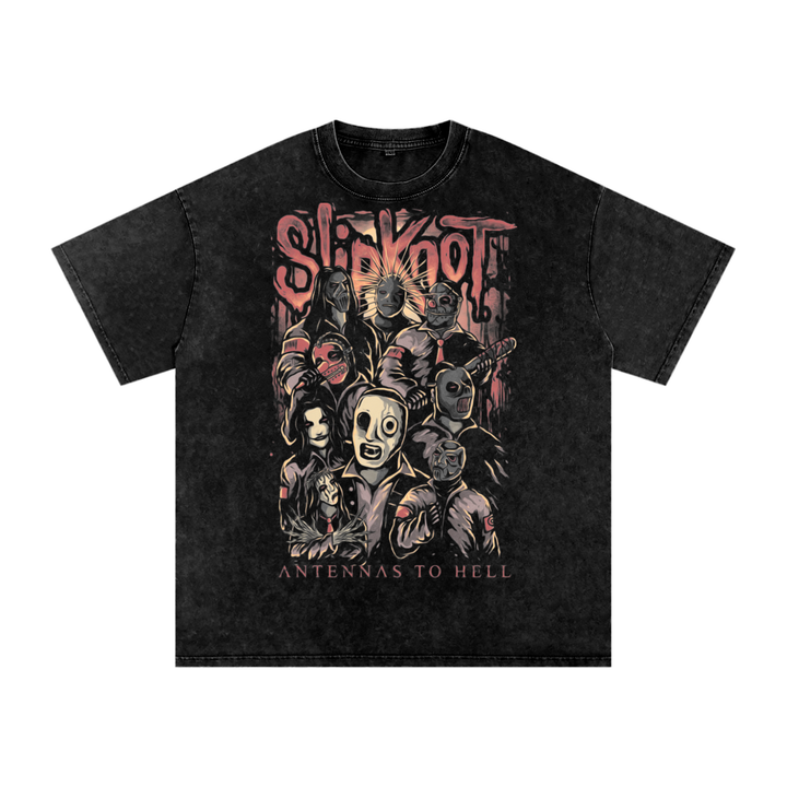 Slipknot Acid Wash Oversize T-Shirt