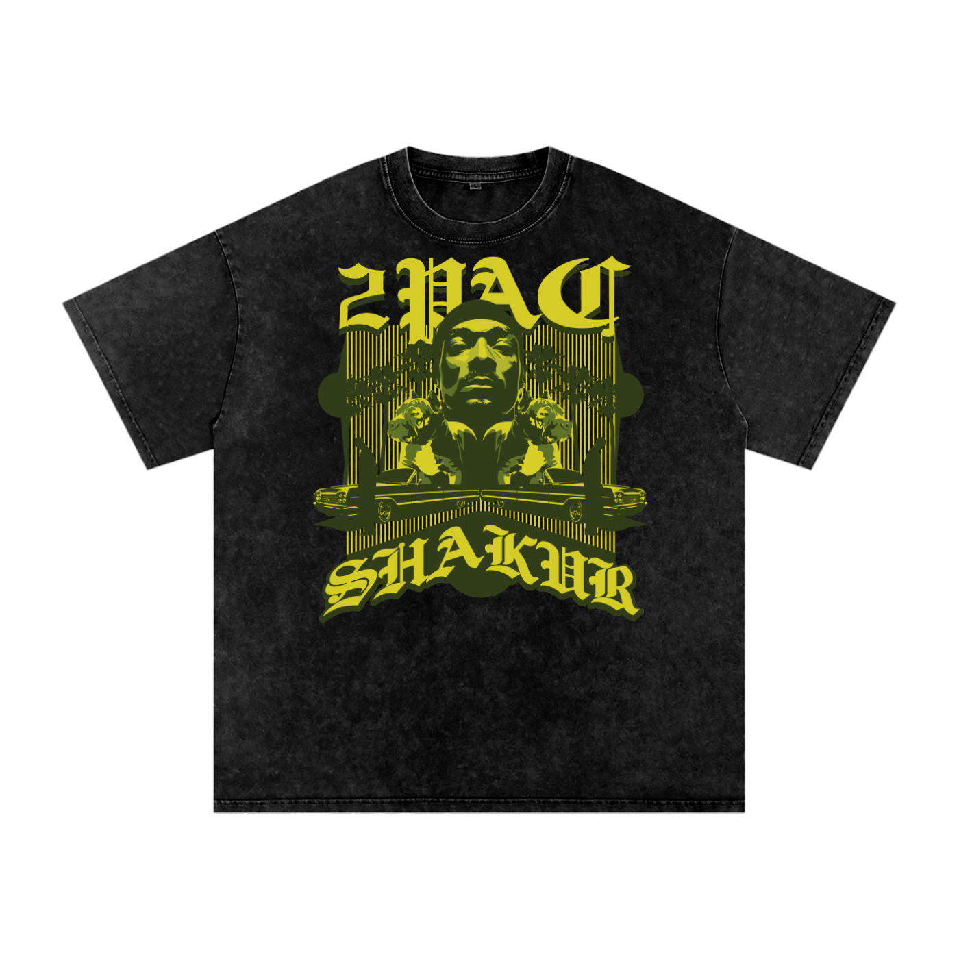 Tupac Shakur Acid Wash Oversize T-Shirt