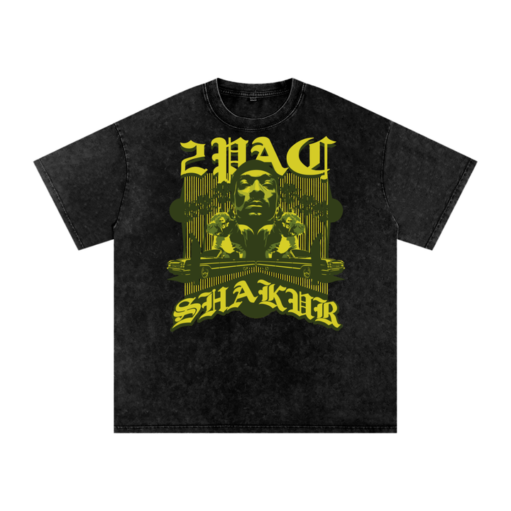 Tupac Shakur Acid Wash Oversize T-Shirt