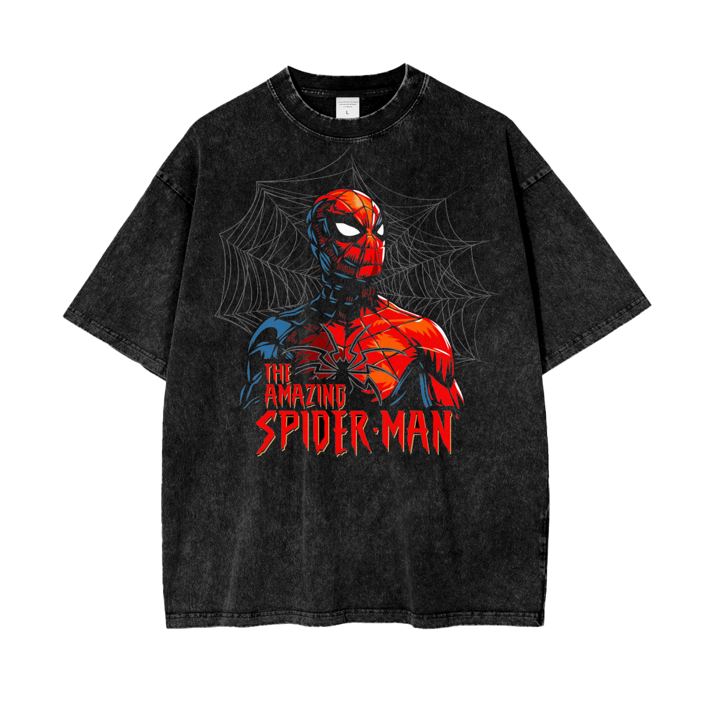 Spider-Man Oversize Snow Washed T-Shirt