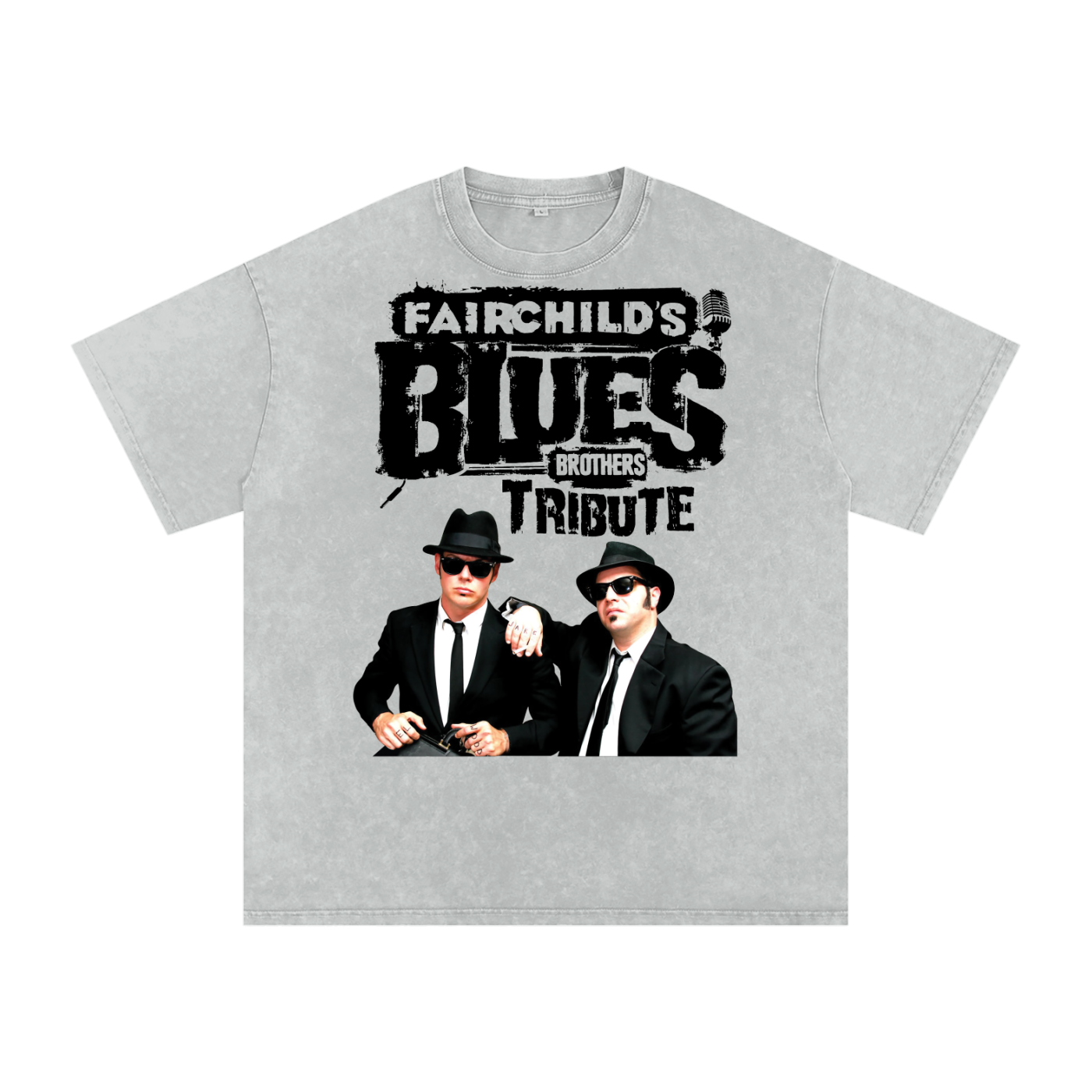 Blues Brothers Acid Wash Oversize T-Shirt