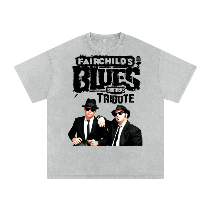 Blues Brothers Acid Wash Oversize T-Shirt
