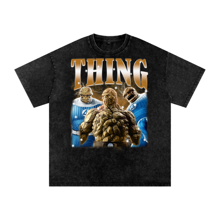 Fantastic Four Acid Wash Oversize T-Shirt
