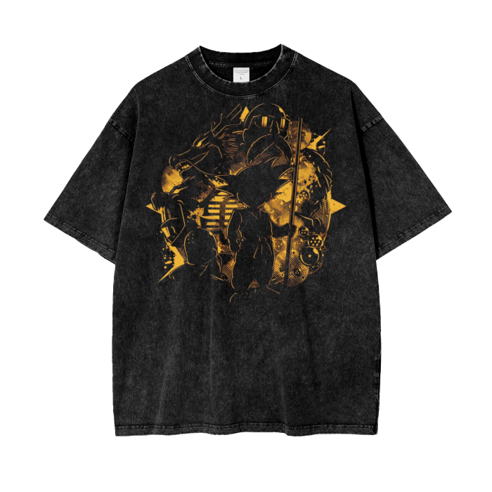 Kid Goku Dragonball Acid Wash Oversize T-Shirt - 