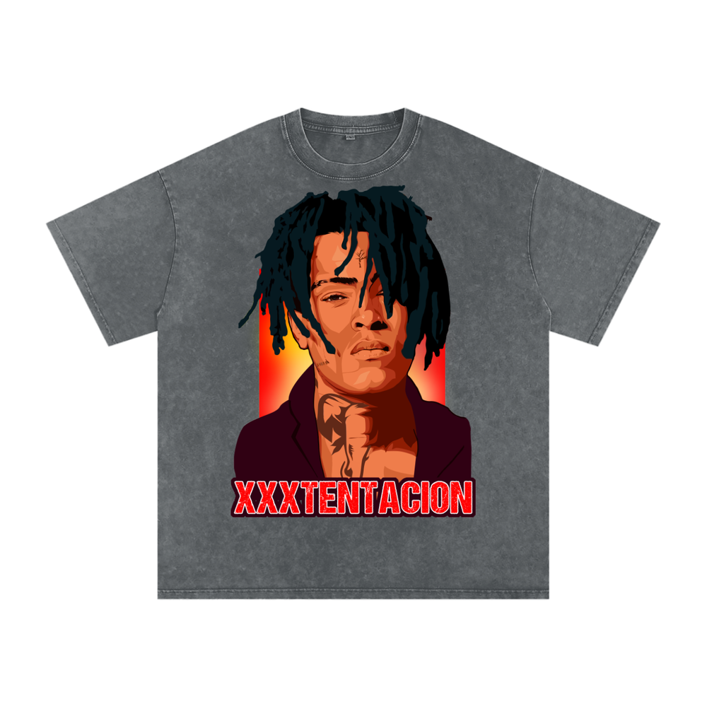 XXXTENTACION Acid Wash Oversize T-Shirt