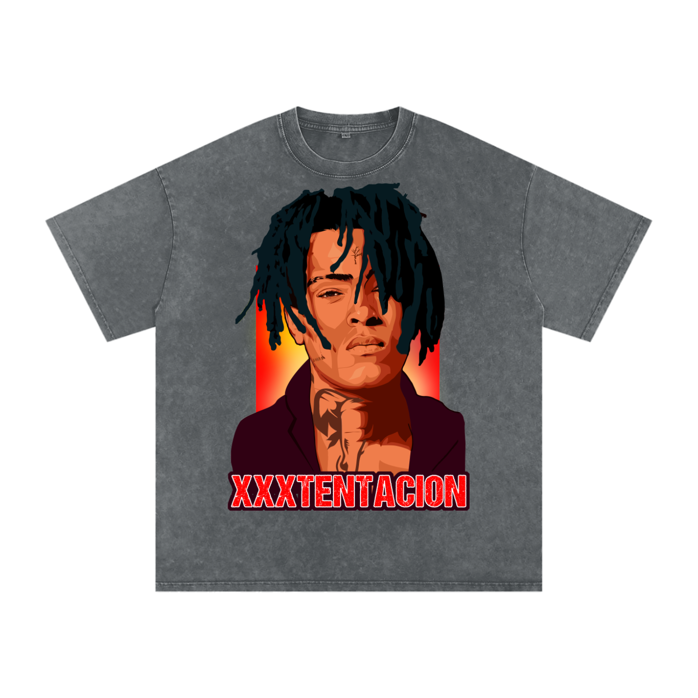 XXXTENTACION Acid Wash Oversize T-Shirt