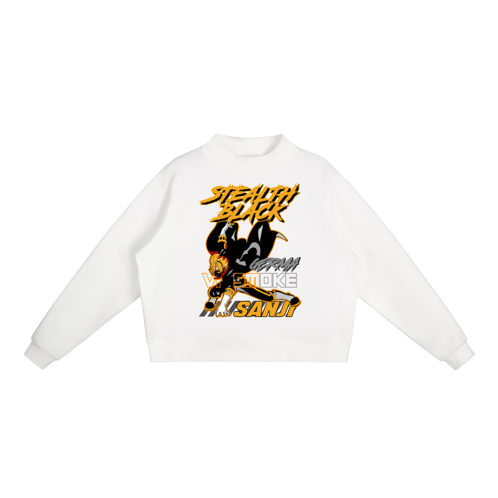 Sanji One Piece Essential Fleece Mid-Neck Crew Sweatshirt