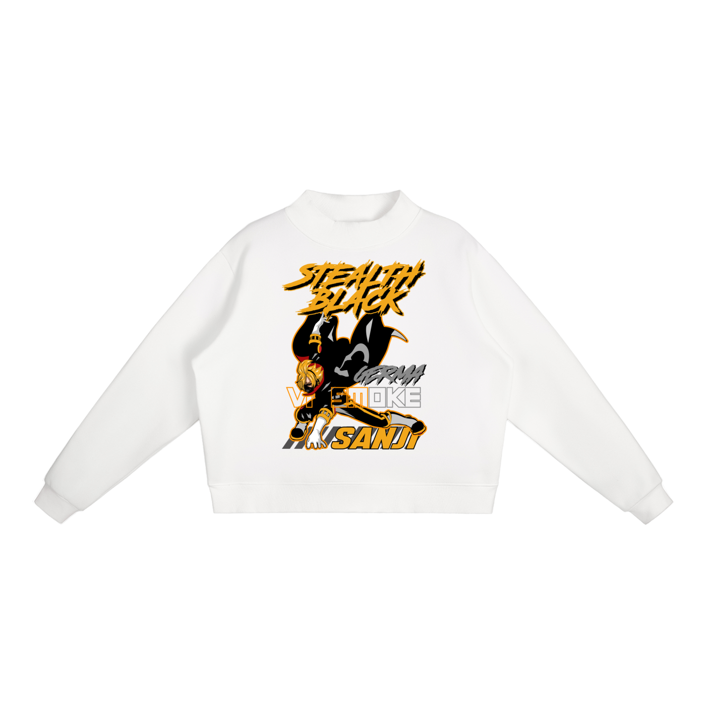 Sanji One Piece Essential Fleece Mid-Neck Crew Sweatshirt
