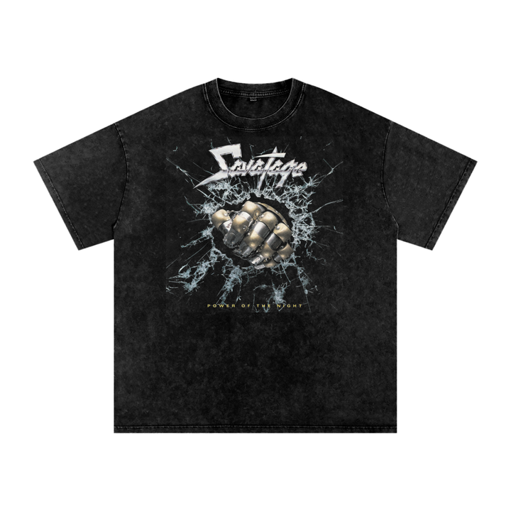 Savatage Acid Wash Oversize T-Shirt