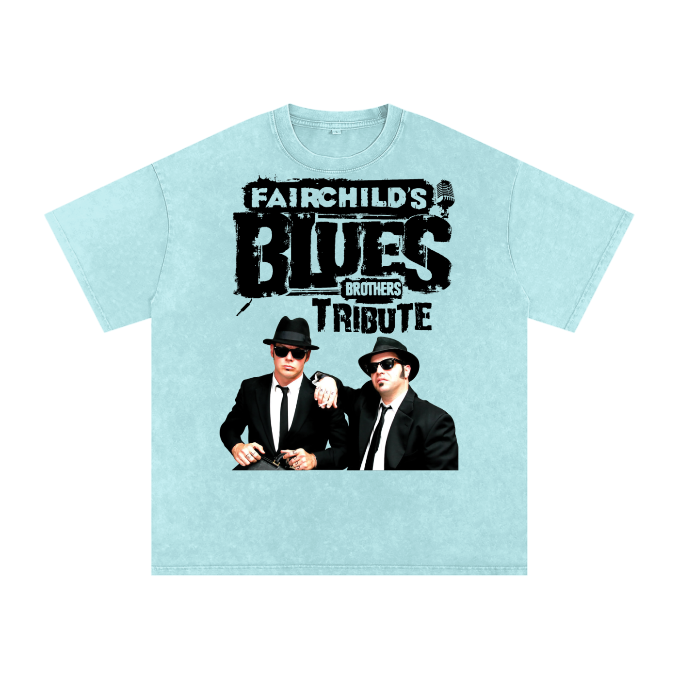 Blues Brothers Acid Wash Oversize T-Shirt