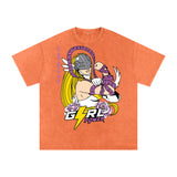 ANGEWOMON Digimon Acid Wash Oversize T-Shirt ODMPOD