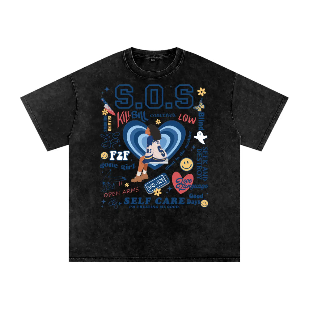 Acid Wash Oversize T-Shirt - 250 GSM ODMPOD