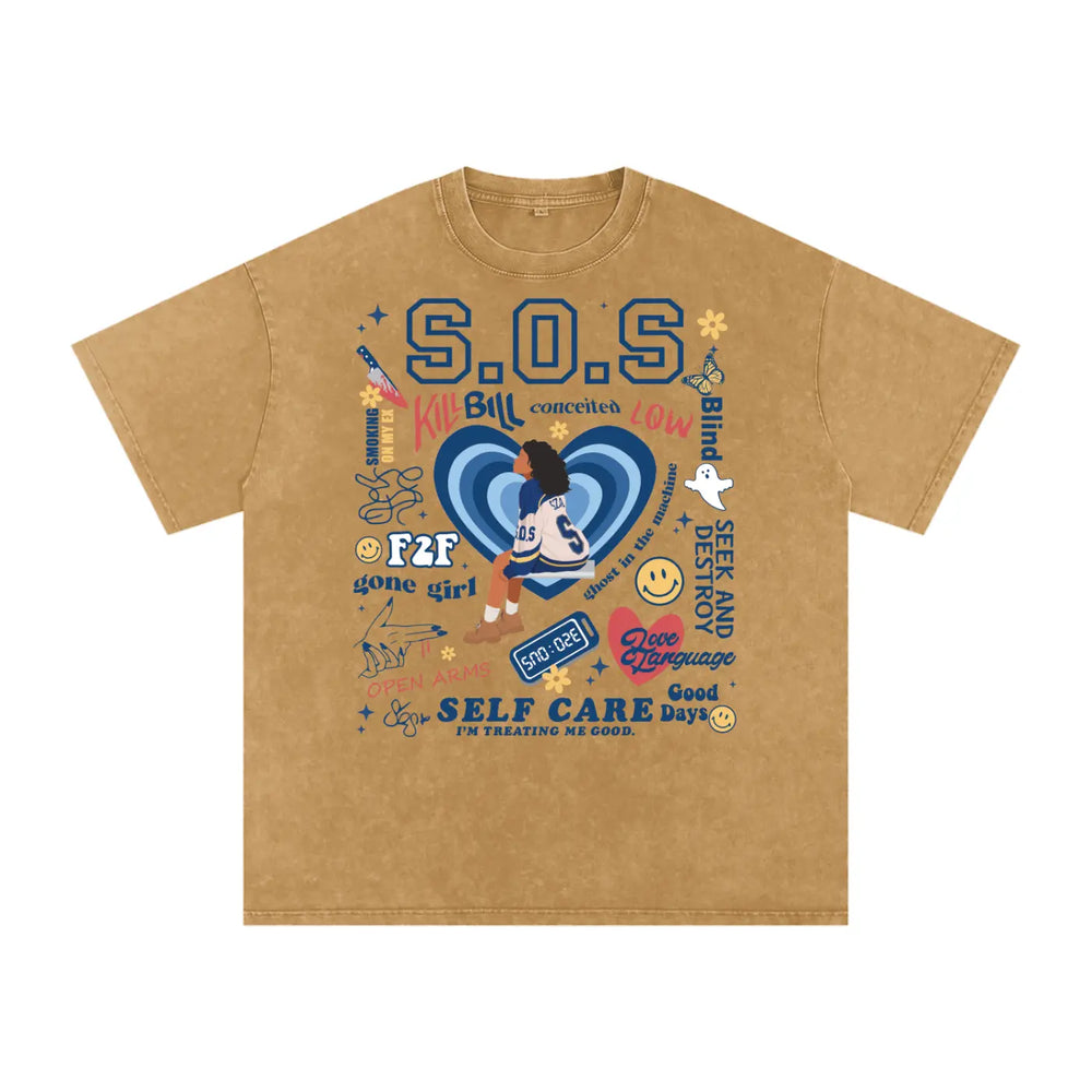 Acid Wash Oversize T-Shirt - 250 GSM ODMPOD