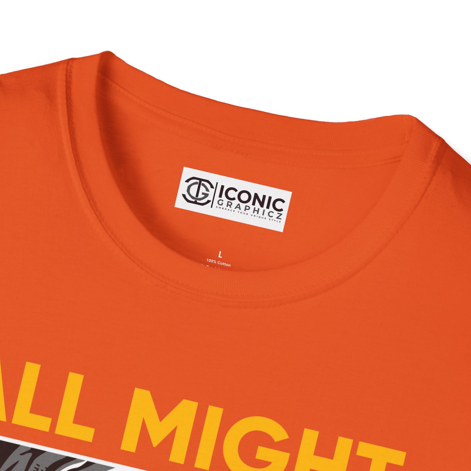 All Might My hero academia T-Shirt - IGZ Clothing  - All Might Unisex Softstyle T-Shirt Best Price 26 at IGZ Clothing 