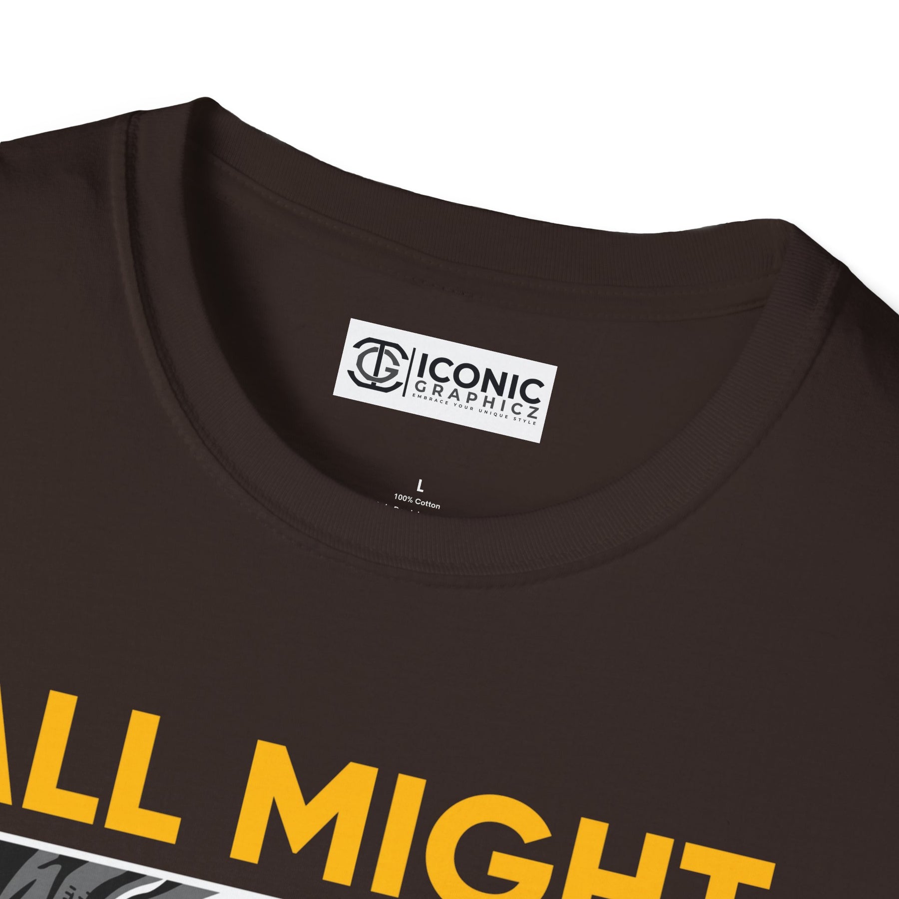 All Might My hero academia T-Shirt - IGZ Clothing  - All Might Unisex Softstyle T-Shirt Best Price 26 at IGZ Clothing 