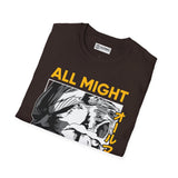 All Might My hero academia T-Shirt - IGZ Clothing  - All Might Unisex Softstyle T-Shirt Best Price 26 at IGZ Clothing 