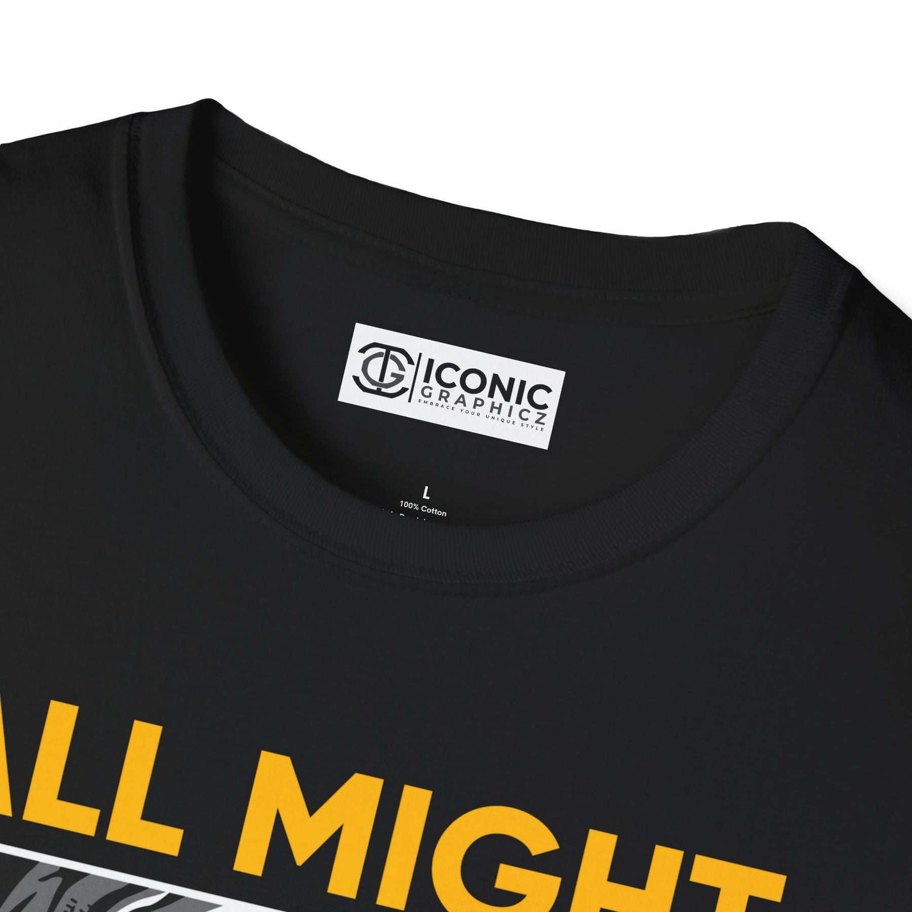 All Might My hero academia T-Shirt - IGZ Clothing  - All Might Unisex Softstyle T-Shirt Best Price 26 at IGZ Clothing 