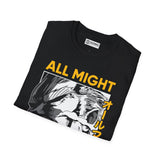 All Might My hero academia T-Shirt - IGZ Clothing  - All Might Unisex Softstyle T-Shirt Best Price 26 at IGZ Clothing 