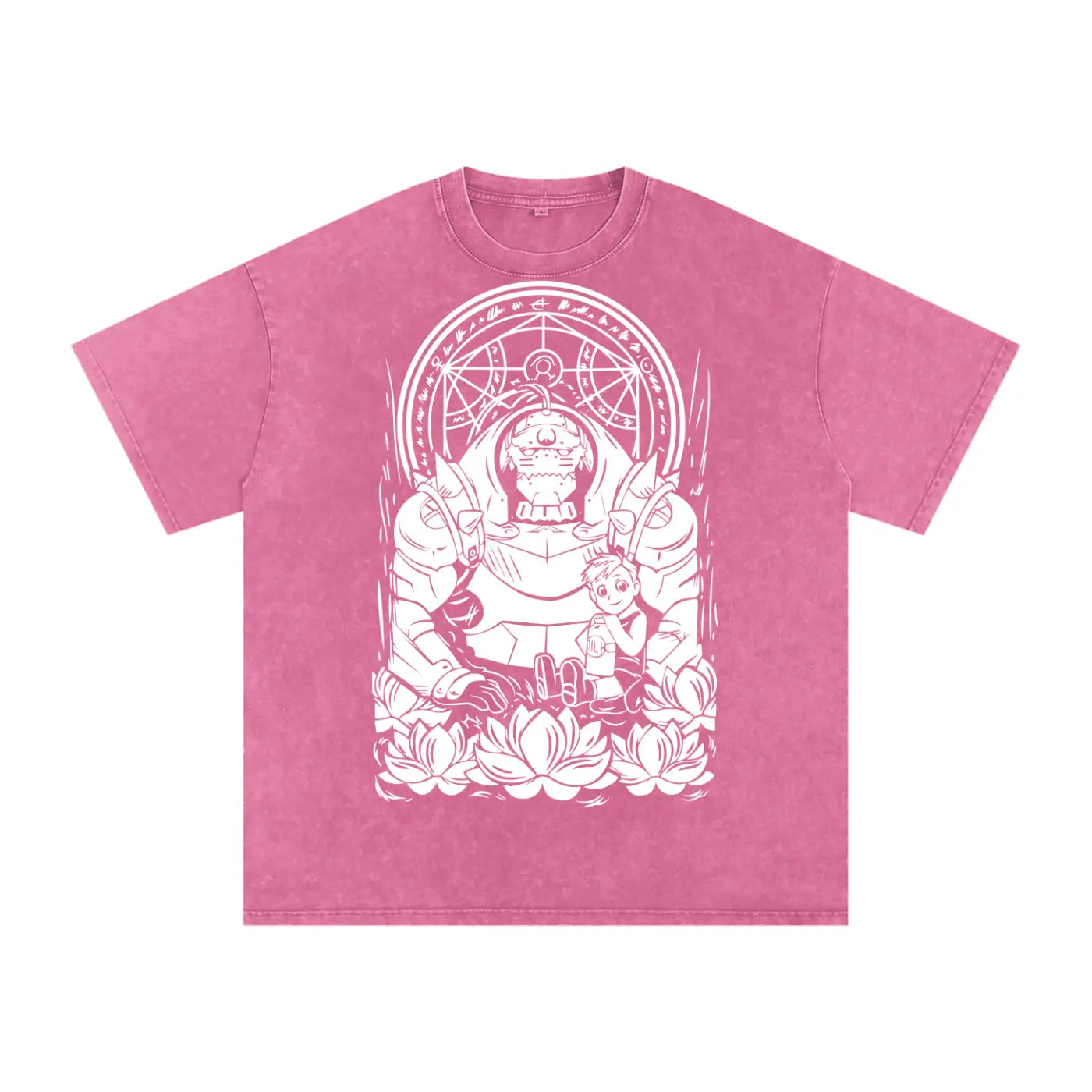 Alphonse Fullmetal Alchemist Acid Wash Oversize T-Shirt ODMPOD
