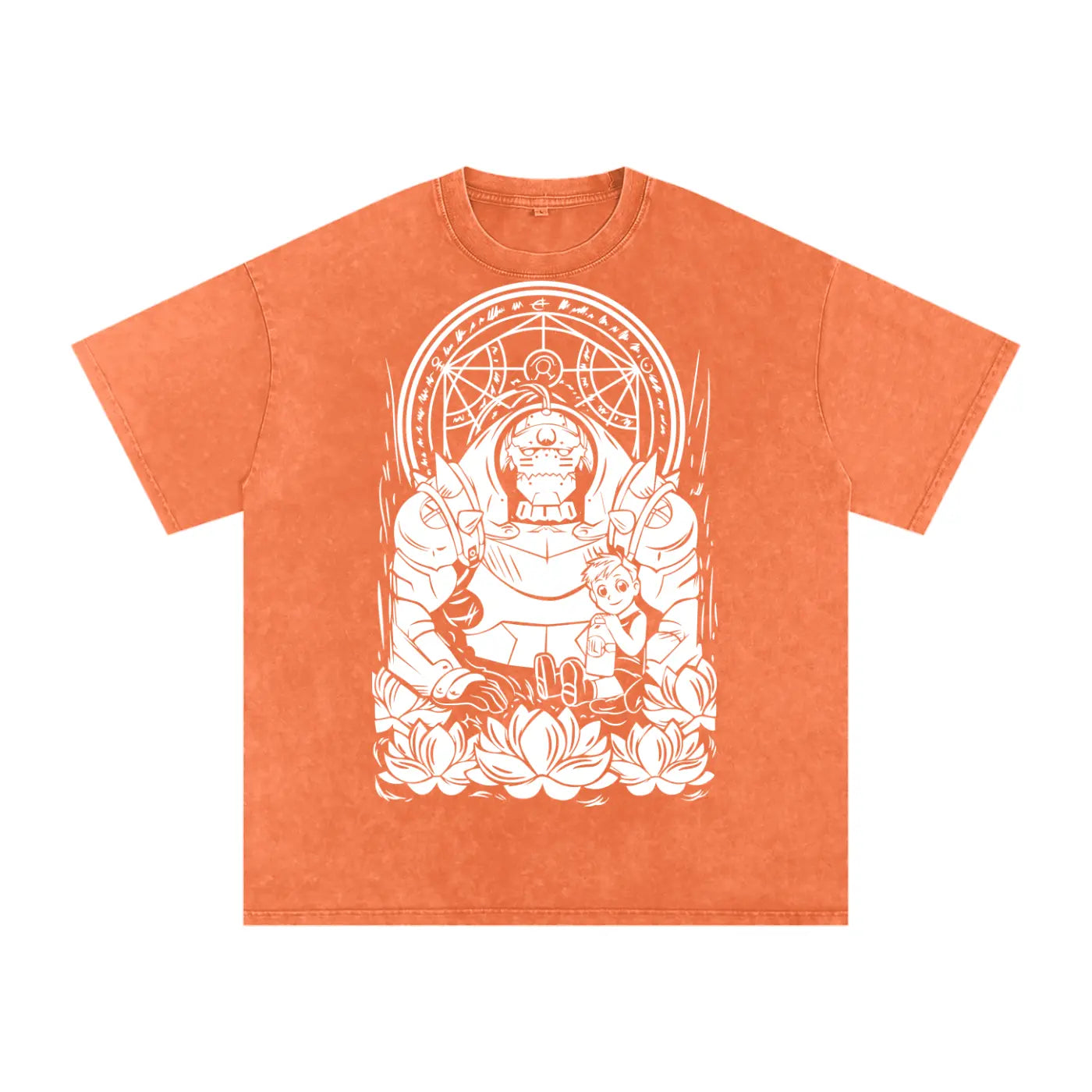 Alphonse Fullmetal Alchemist Acid Wash Oversize T-Shirt ODMPOD