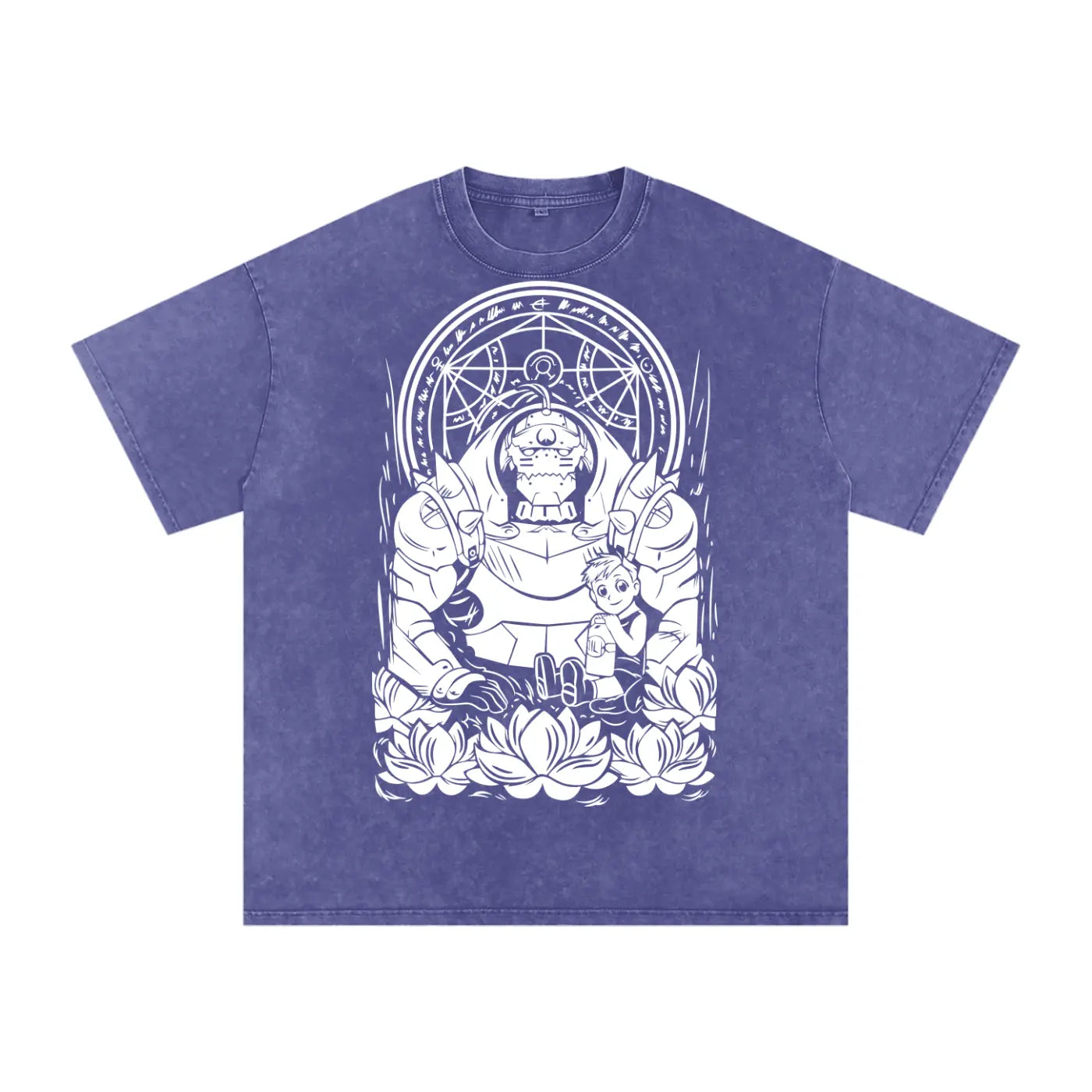 Alphonse Fullmetal Alchemist Acid Wash Oversize T-Shirt ODMPOD