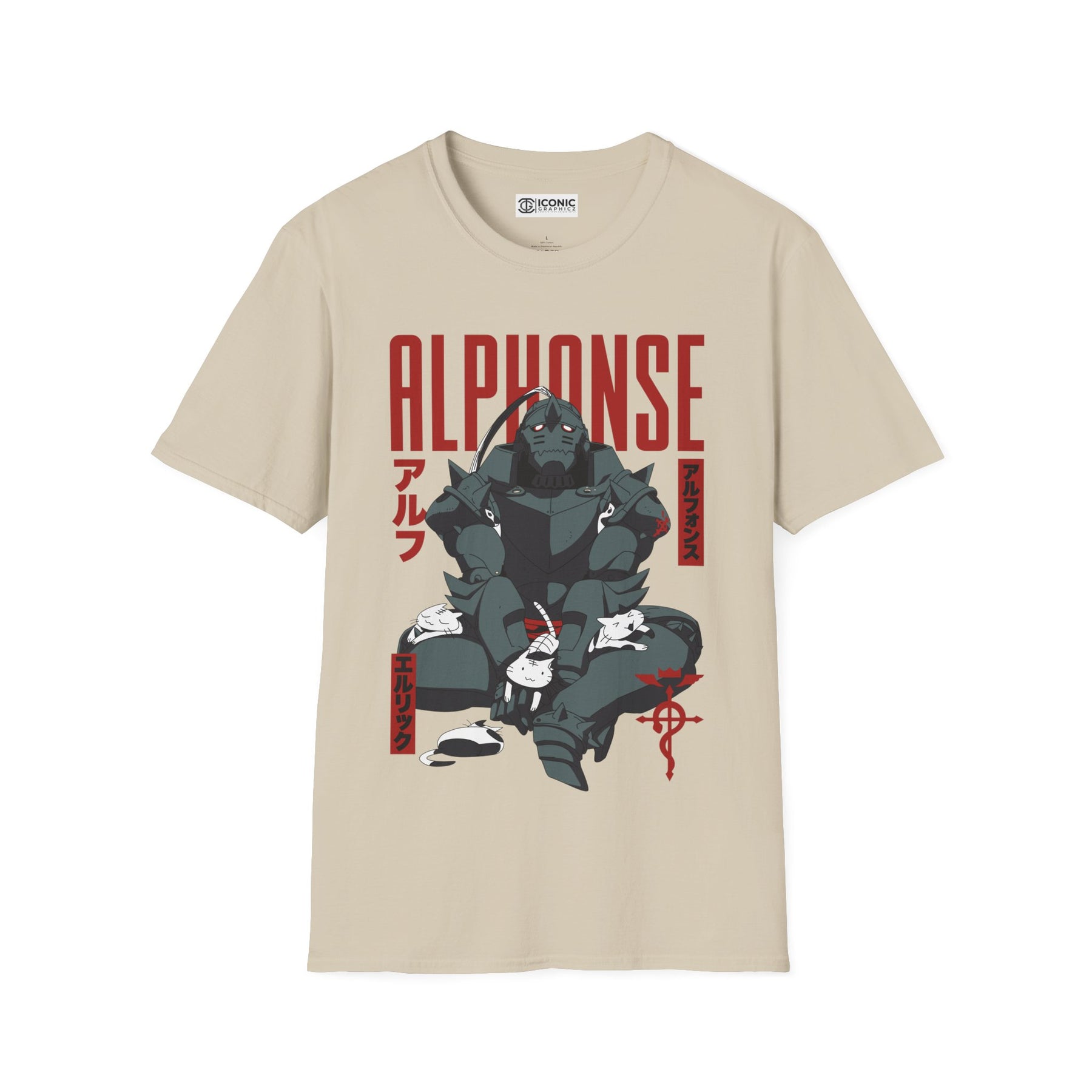 Alphonse Fullmetal Alchemist T-Shirt - IGZ Clothing  - Alphonse Unisex Softstyle T-Shirt Best Price 26 at IGZ Clothing 