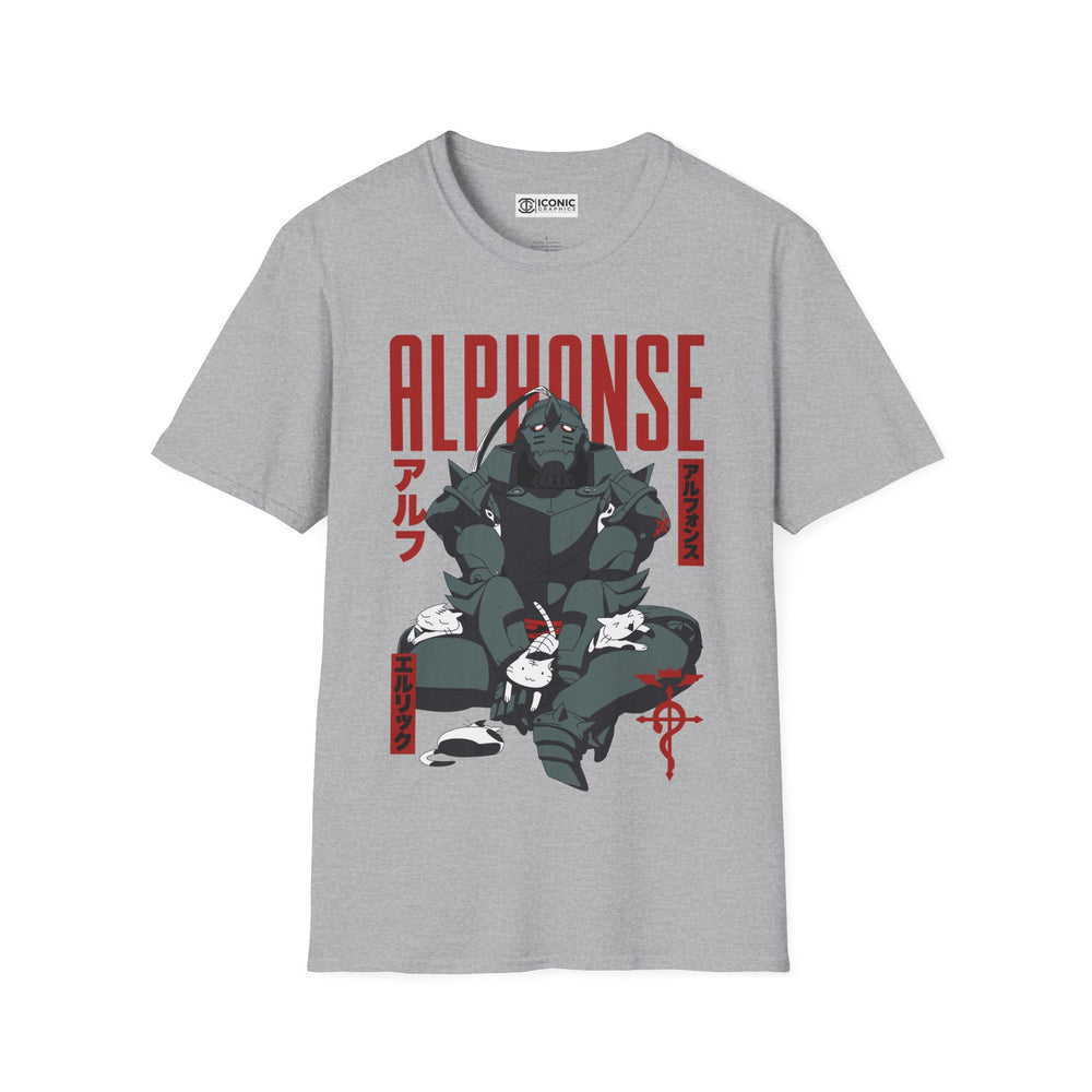 Alphonse Fullmetal Alchemist T-Shirt - IGZ Clothing  - Alphonse Unisex Softstyle T-Shirt Best Price 26 at IGZ Clothing 