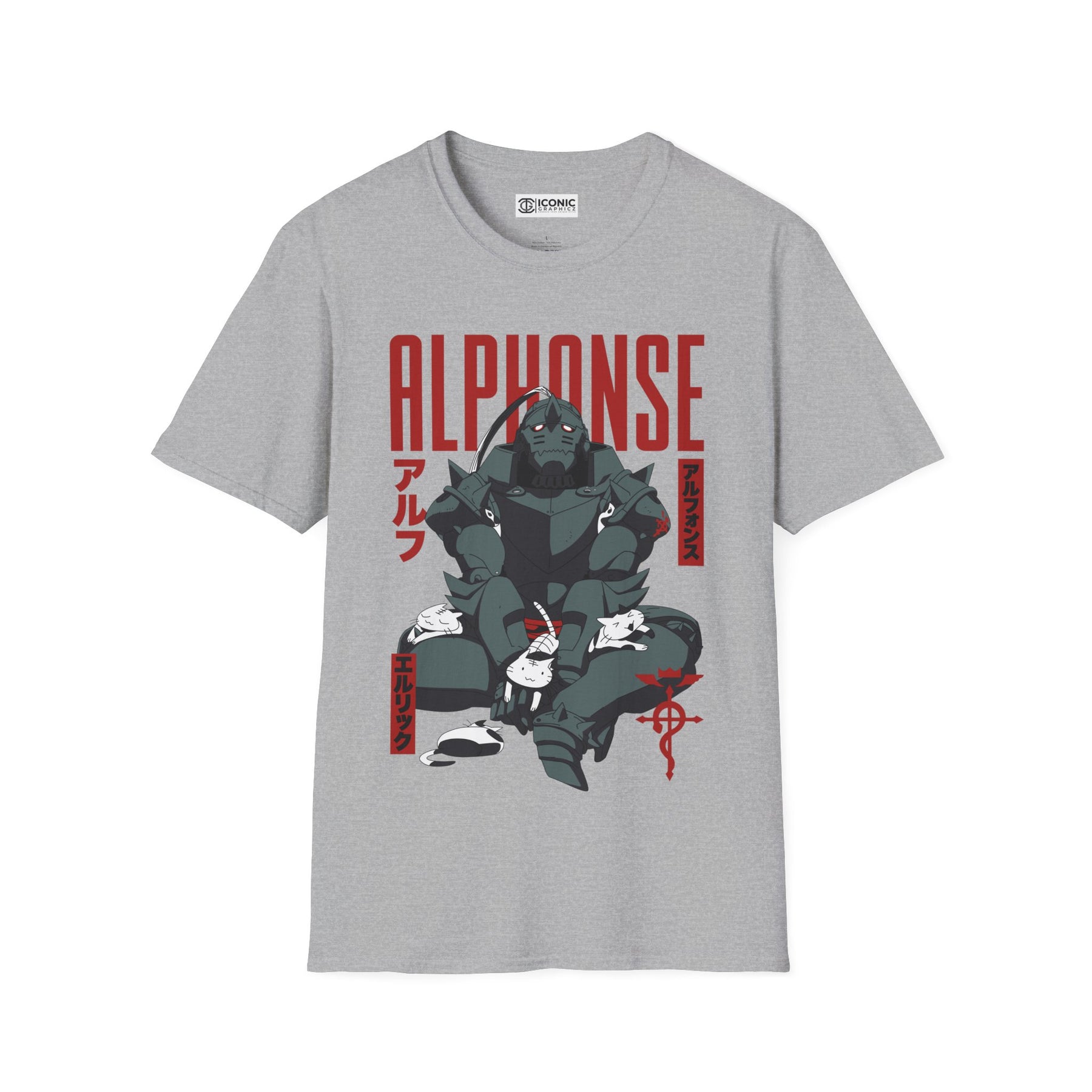 Alphonse Fullmetal Alchemist T-Shirt - IGZ Clothing  - Alphonse Unisex Softstyle T-Shirt Best Price 26 at IGZ Clothing 