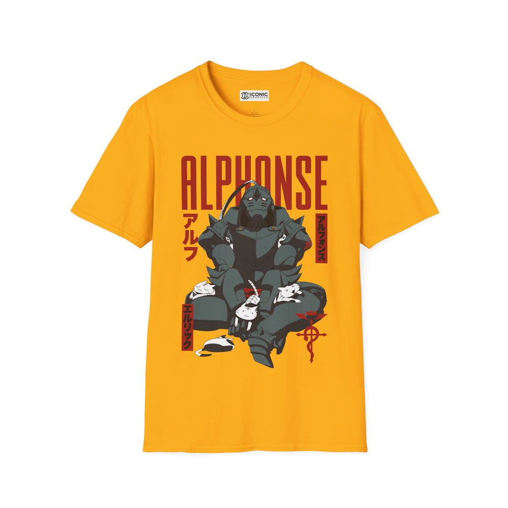Alphonse Fullmetal Alchemist T-Shirt - IGZ Clothing  - Alphonse Unisex Softstyle T-Shirt Best Price 26 at IGZ Clothing 