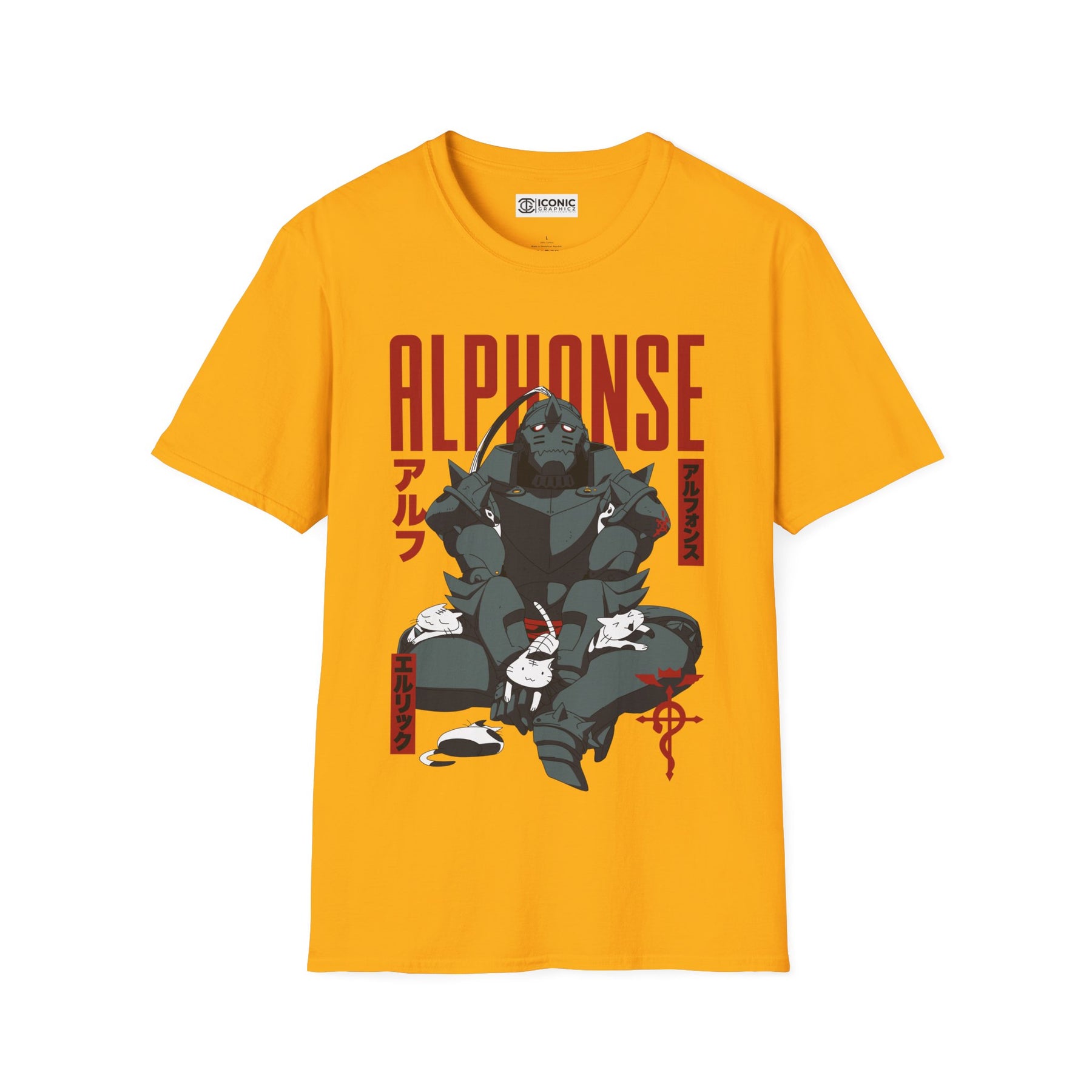 Alphonse Fullmetal Alchemist T-Shirt - IGZ Clothing  - Alphonse Unisex Softstyle T-Shirt Best Price 26 at IGZ Clothing 
