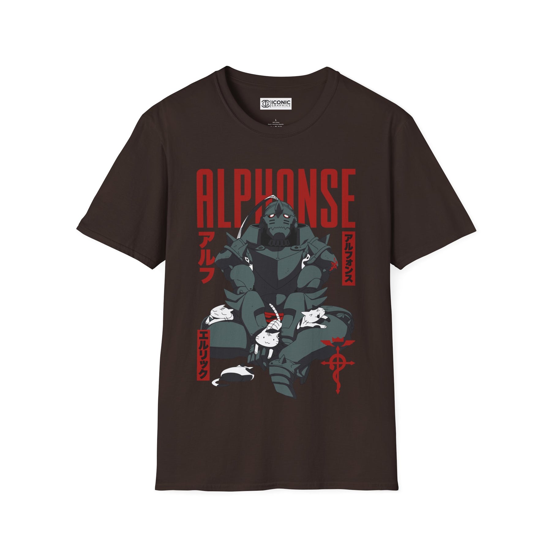 Alphonse Fullmetal Alchemist T-Shirt - IGZ Clothing  - Alphonse Unisex Softstyle T-Shirt Best Price 26 at IGZ Clothing 