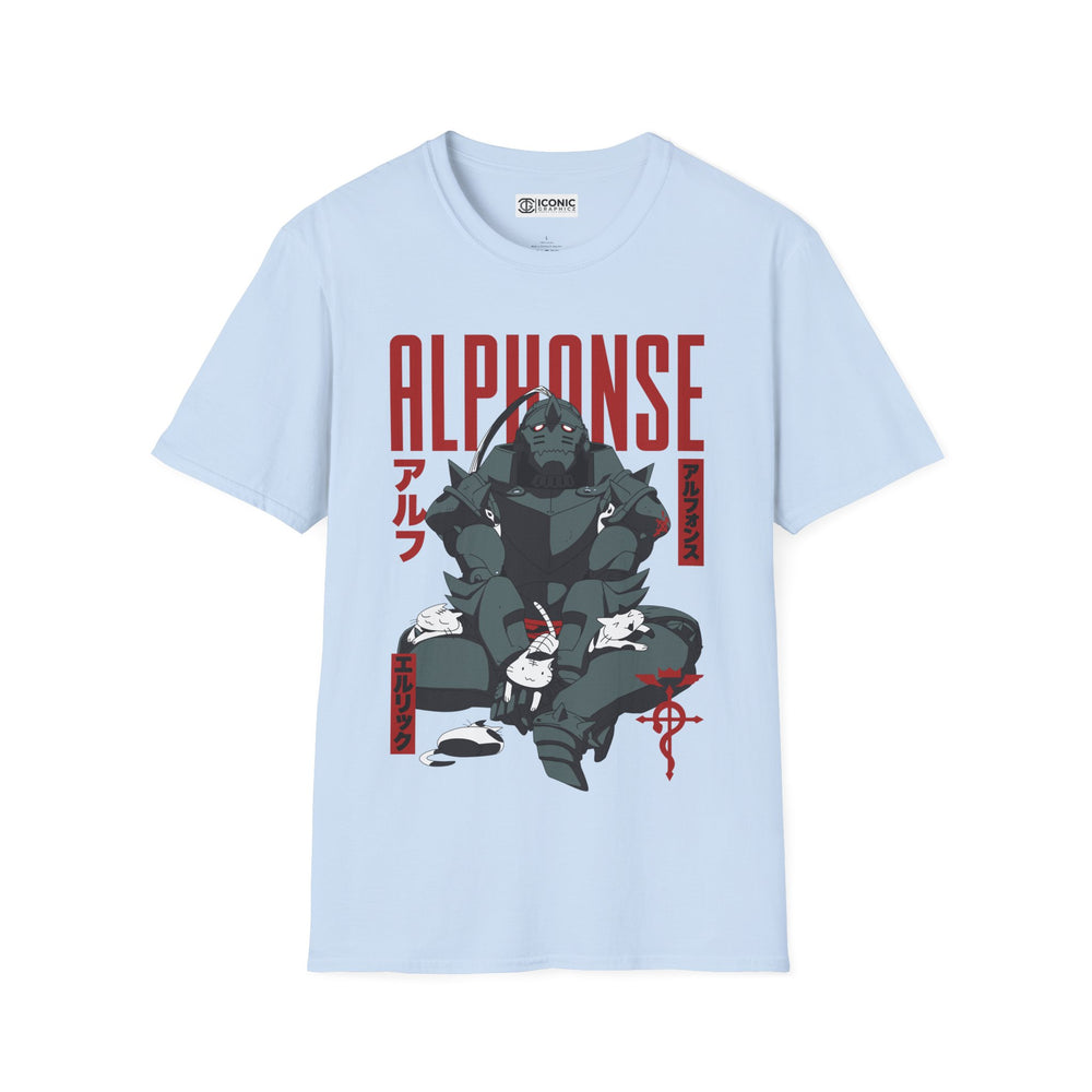 Alphonse Fullmetal Alchemist T-Shirt - IGZ Clothing  - Alphonse Unisex Softstyle T-Shirt Best Price 26 at IGZ Clothing 