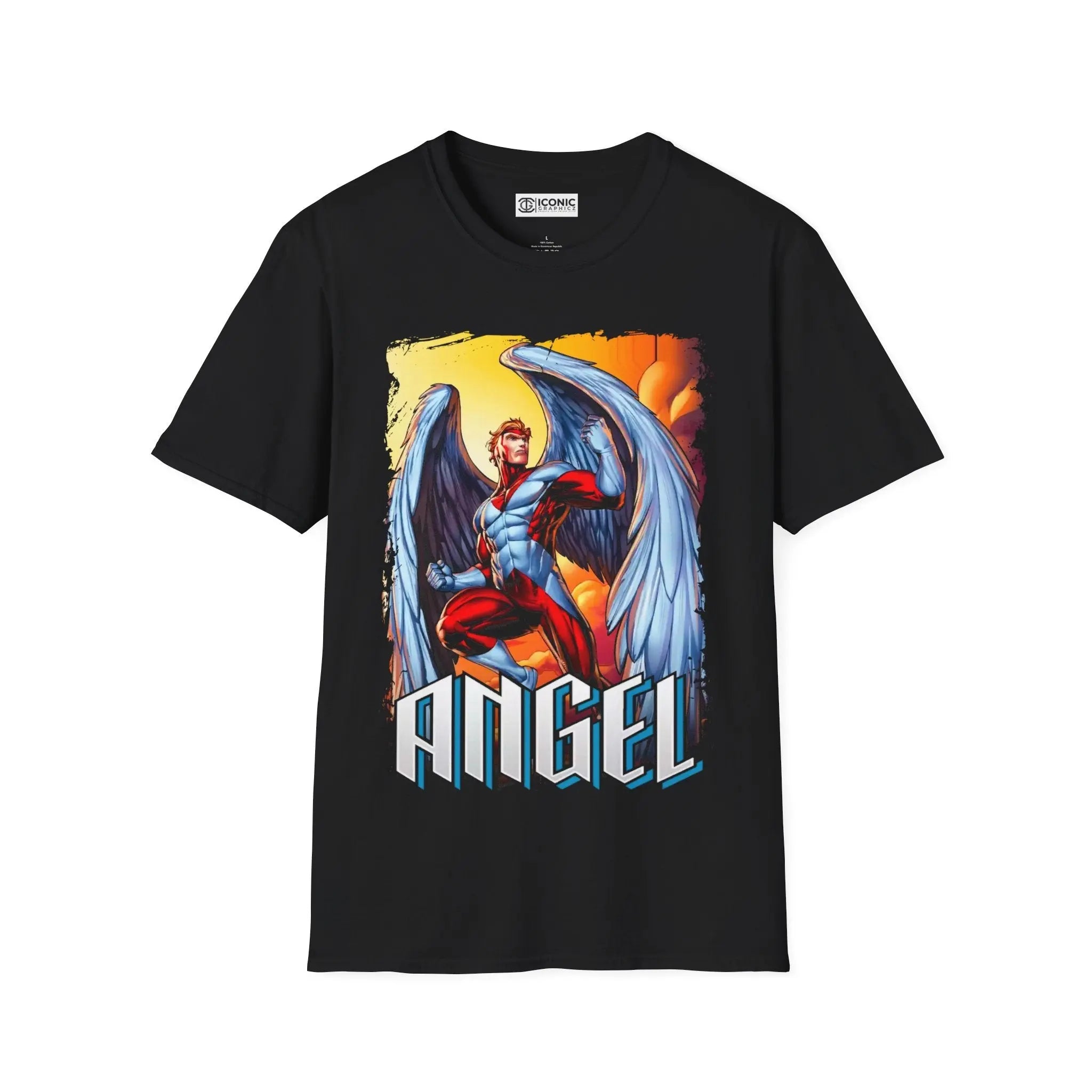 Angel T-Shirt - 'Angel' Graphic Tee for Superhero Fans Printify
