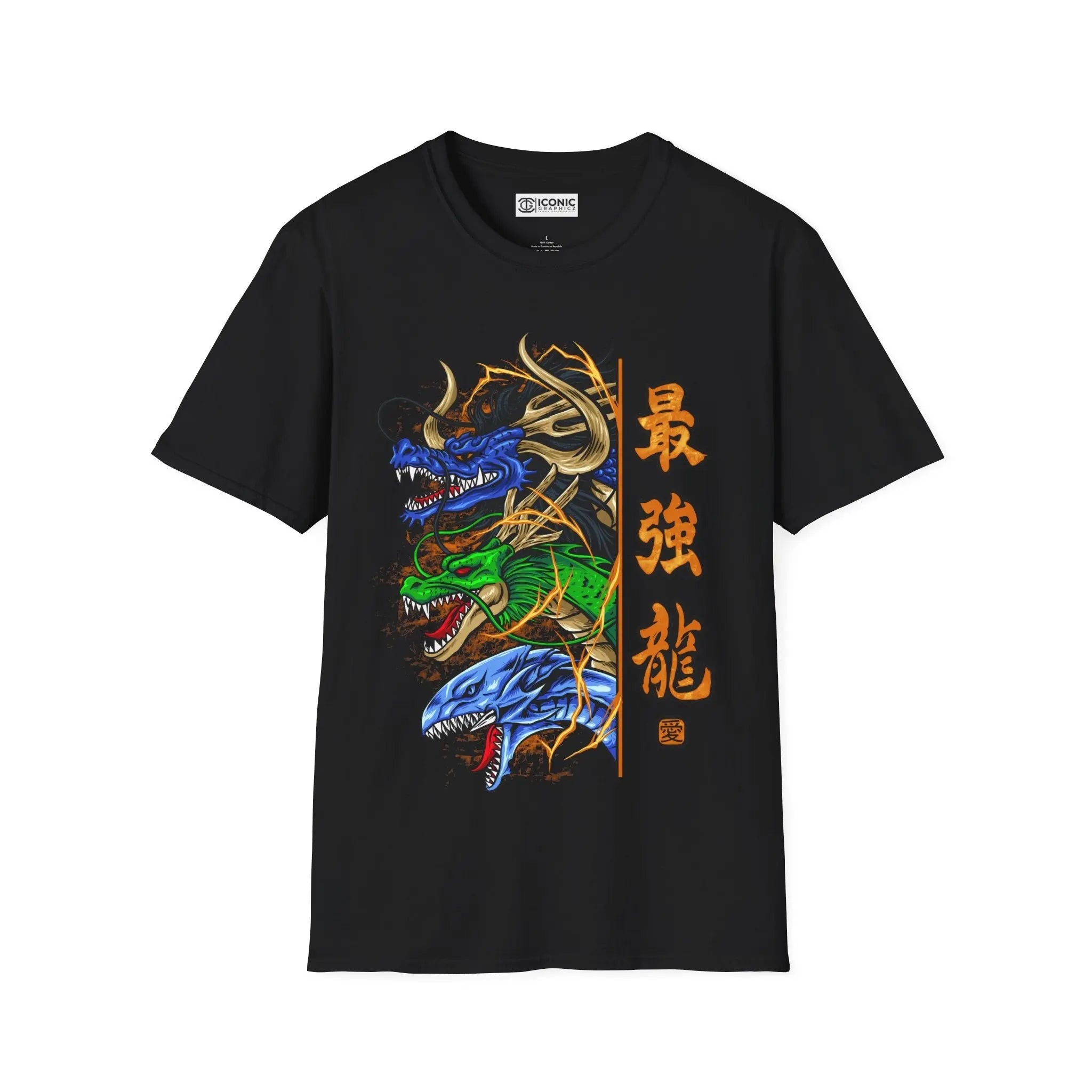 Anime Dragons T-Shirt Printify