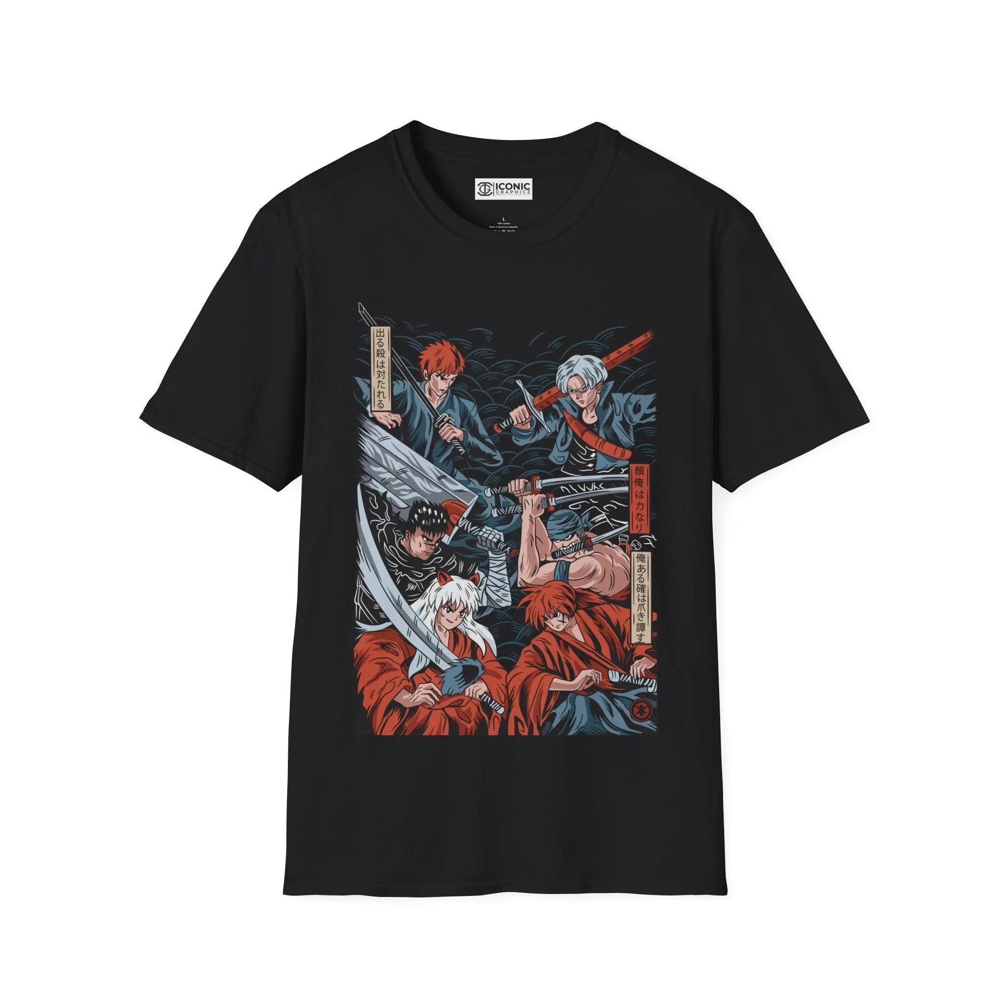 Anime Swordmen T-Shirt Printify