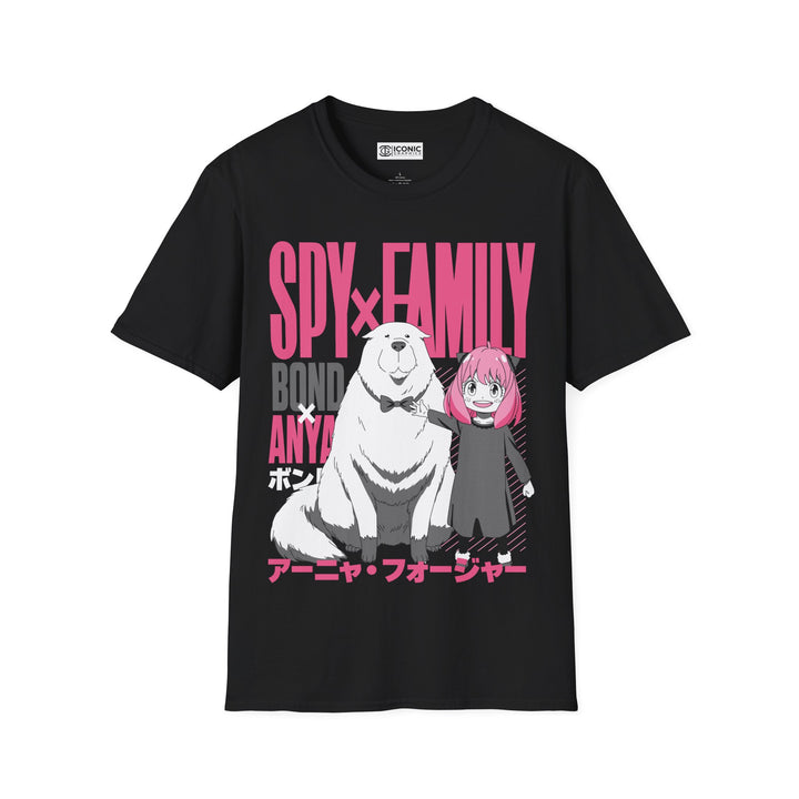 Anya and Bond Forger Spy x family T-Shirt - IGZ Clothing  - Anya and Bond Forger Unisex Softstyle T-Shirt Best Price 26 at IGZ Clothing 