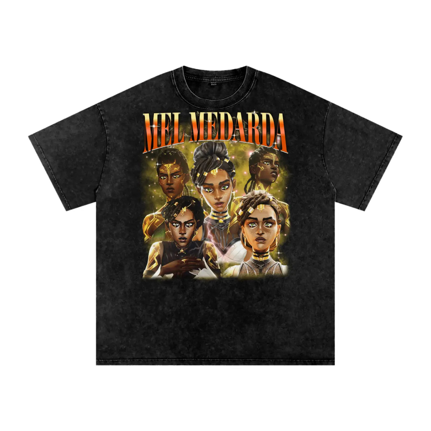 Arcane Mel Medarda Acid Wash Oversize T-Shirt ODMPOD