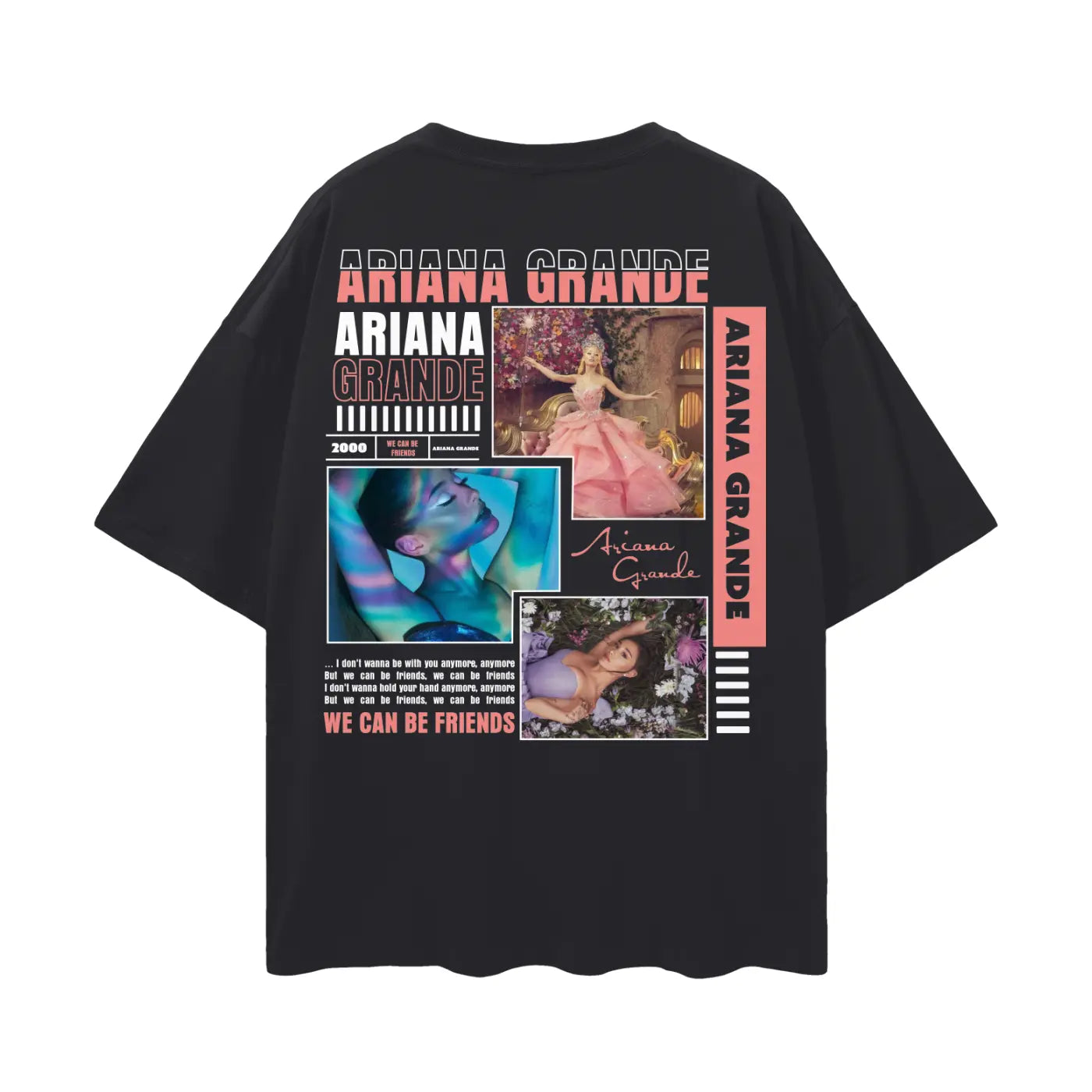 Ariana Grande Oversize Deep Drop Shoulder Tee ODMPOD