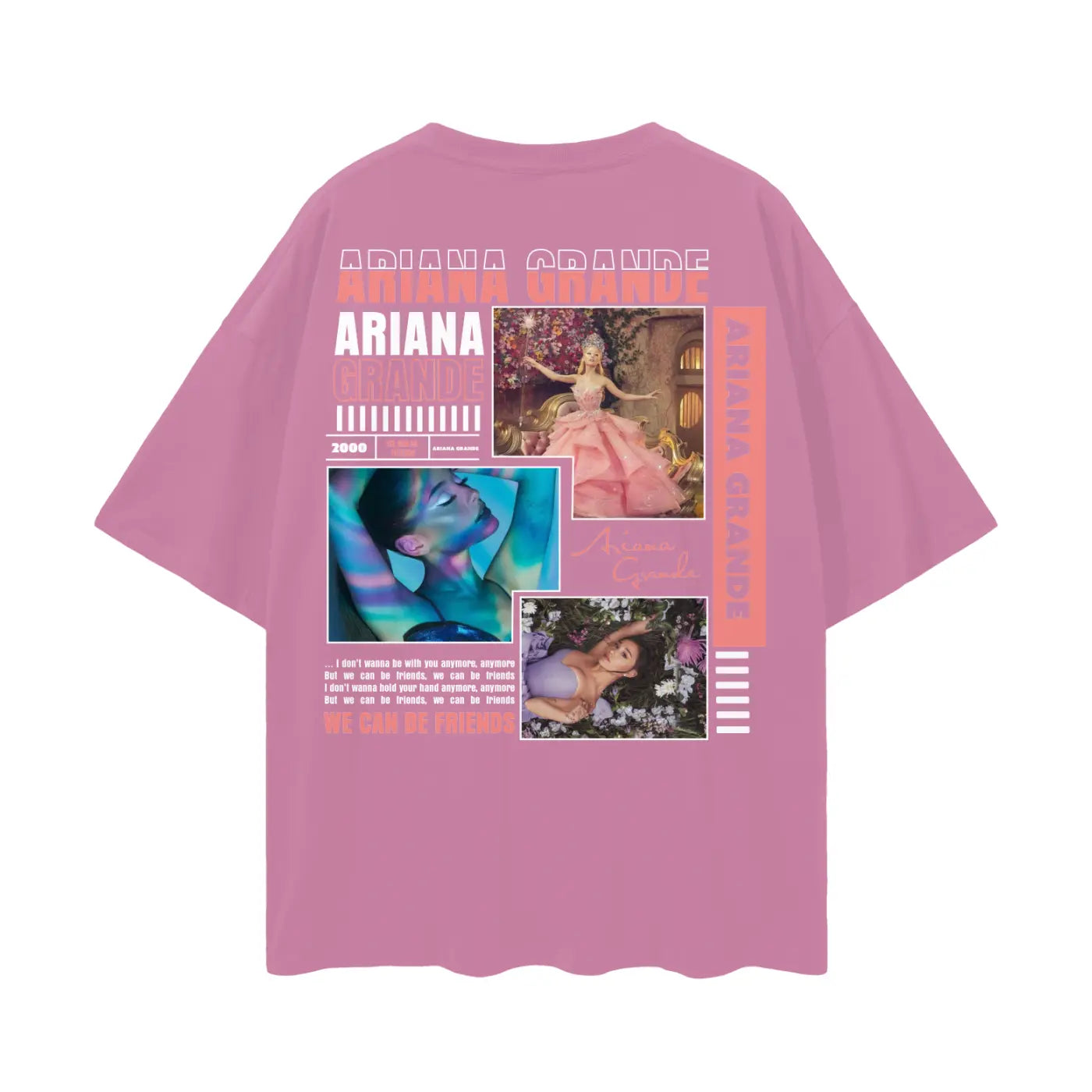 Ariana Grande Oversize Deep Drop Shoulder Tee ODMPOD