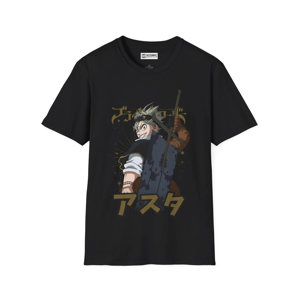 Asta Black Clover T-Shirt Printify