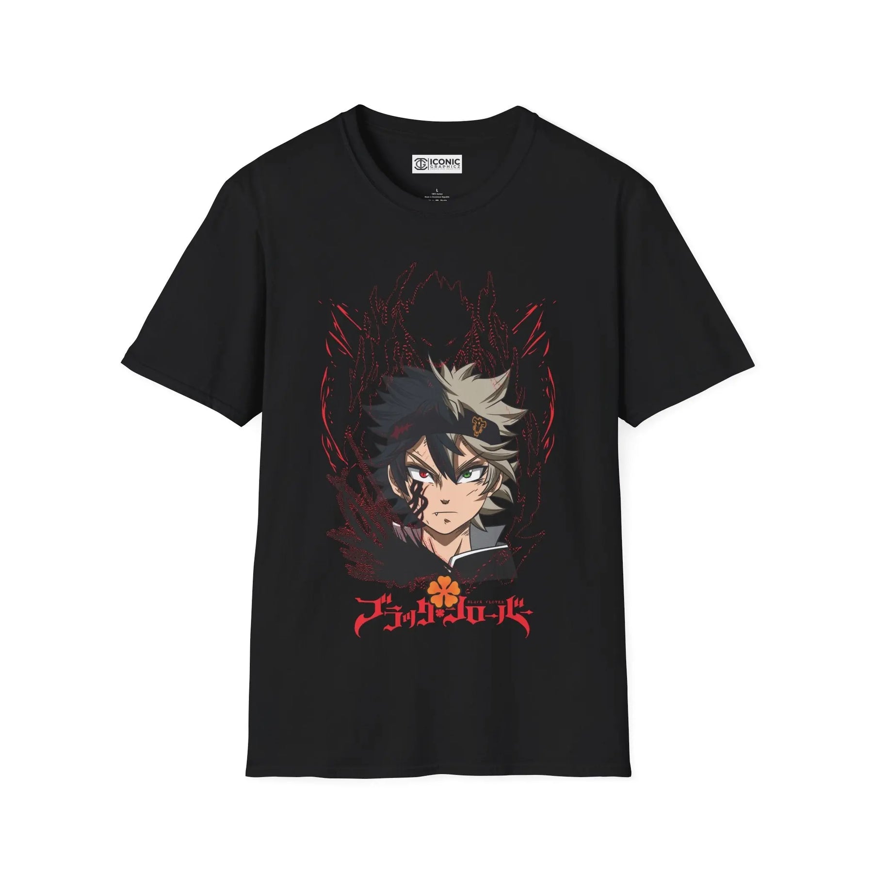 Asta Black Clover T-Shirt Printify
