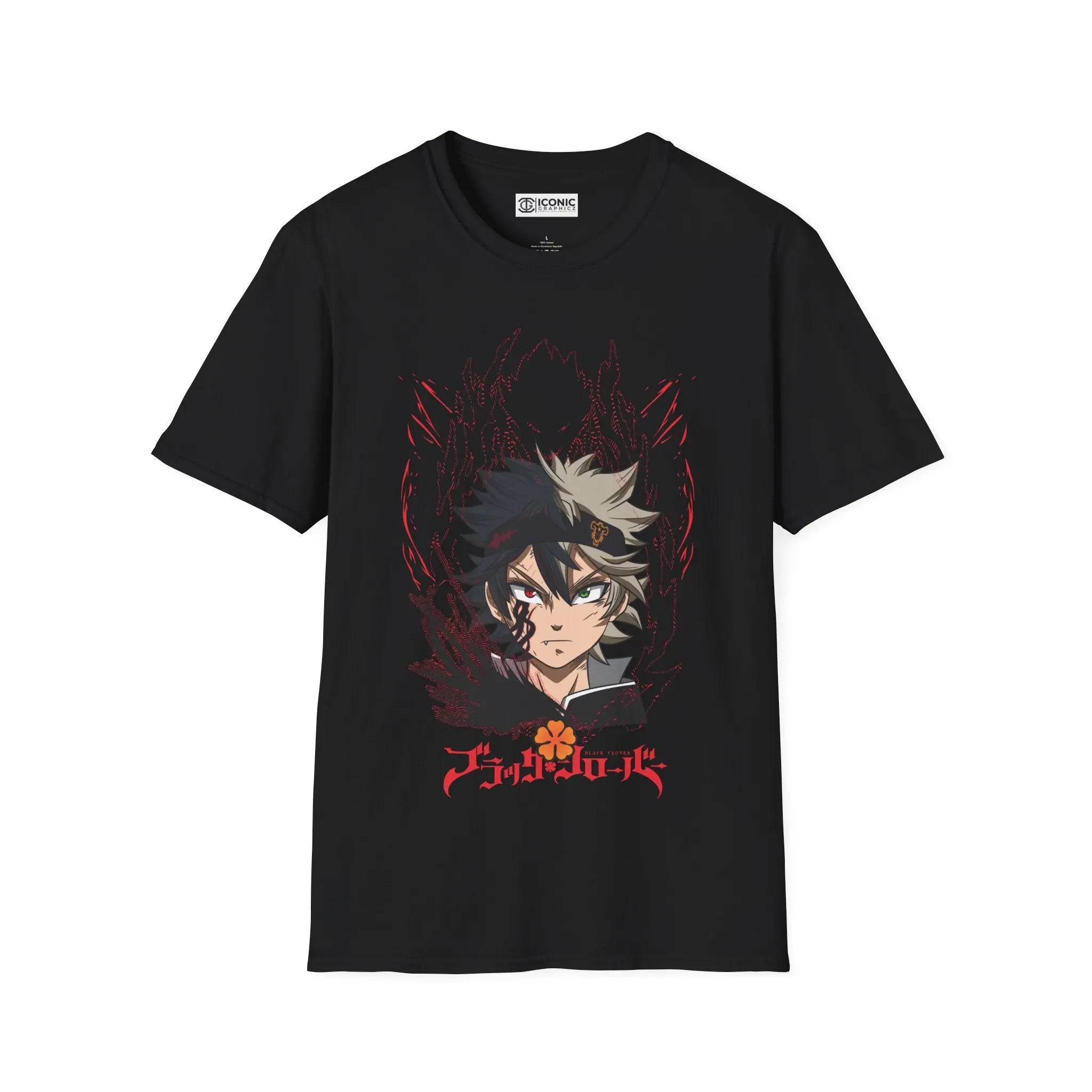 Asta Black Clover T-Shirt Printify