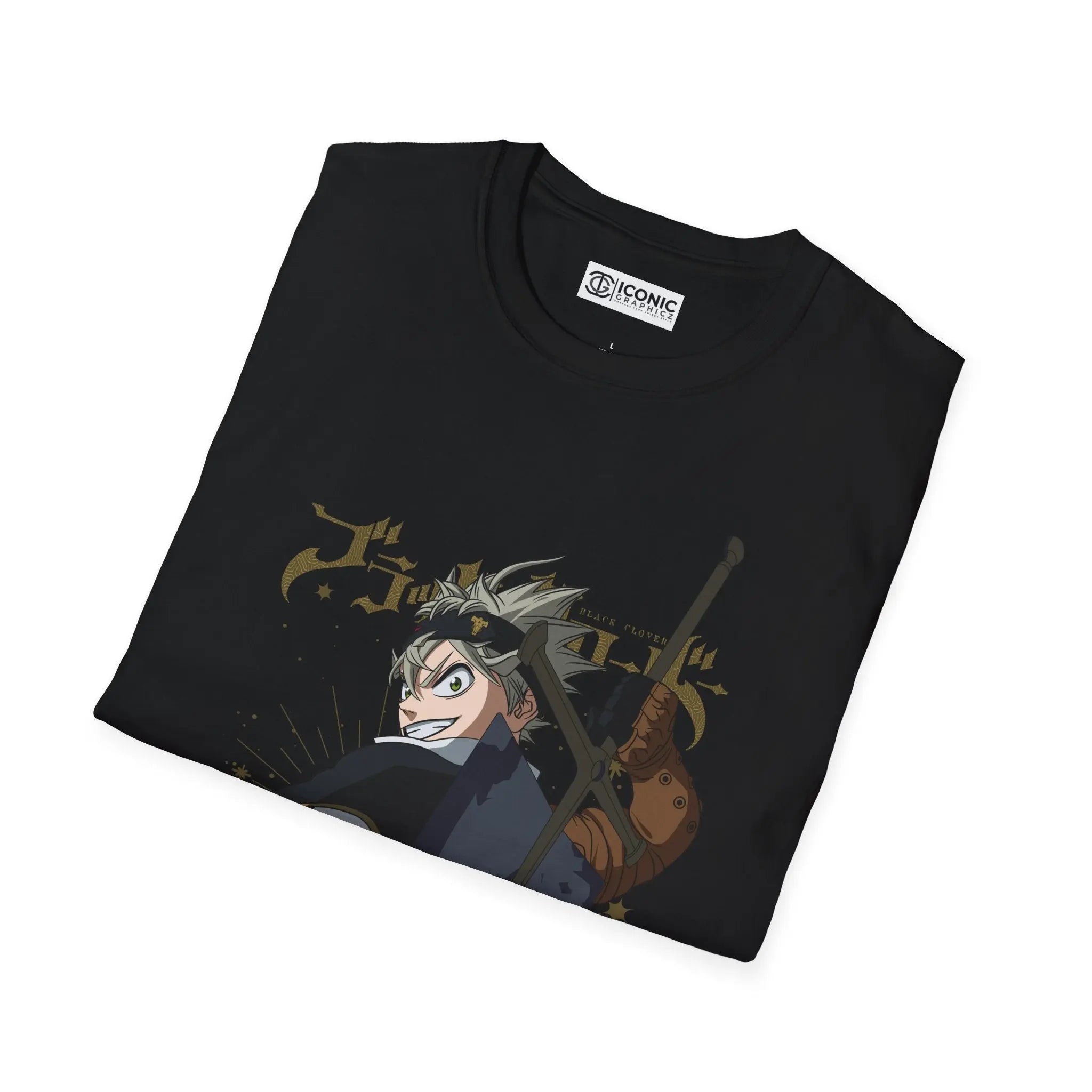 Asta Black Clover T-Shirt Printify