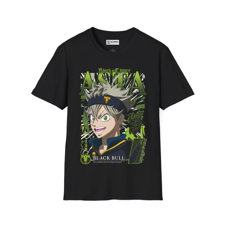Asta Black Clover T-Shirt Printify