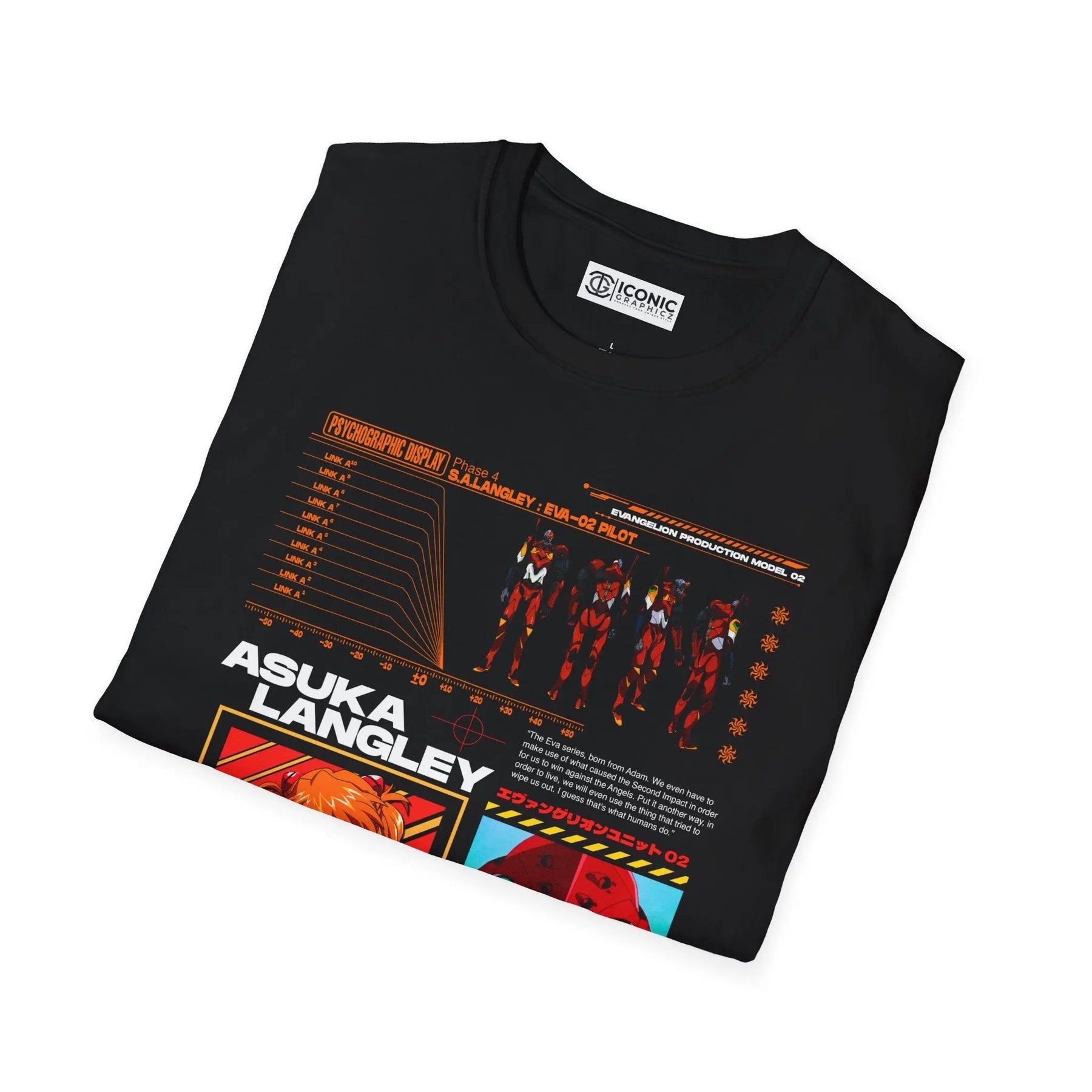 Asuka Evangelion T-Shirt Printify
