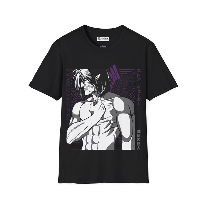 Attack Titan Attack on Titan T-Shirt - IGZ Clothing  - Attack Titan Unisex Softstyle T-Shirt Best Price 26 at IGZ Clothing 